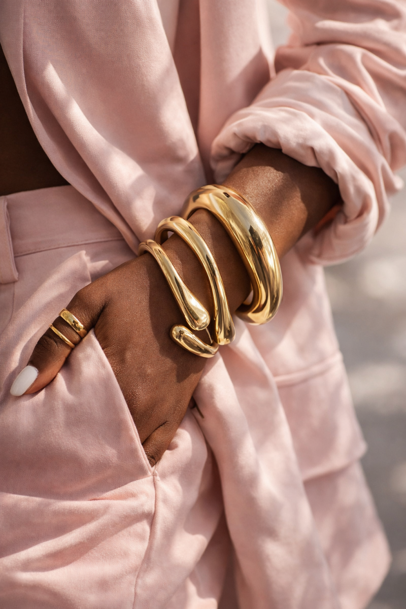 3-Delige Armbanden Set – Goudkleurig