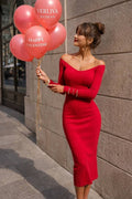Rode Bodycon Rib Midi Dress