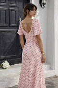 Blush Dot Maxi Dress