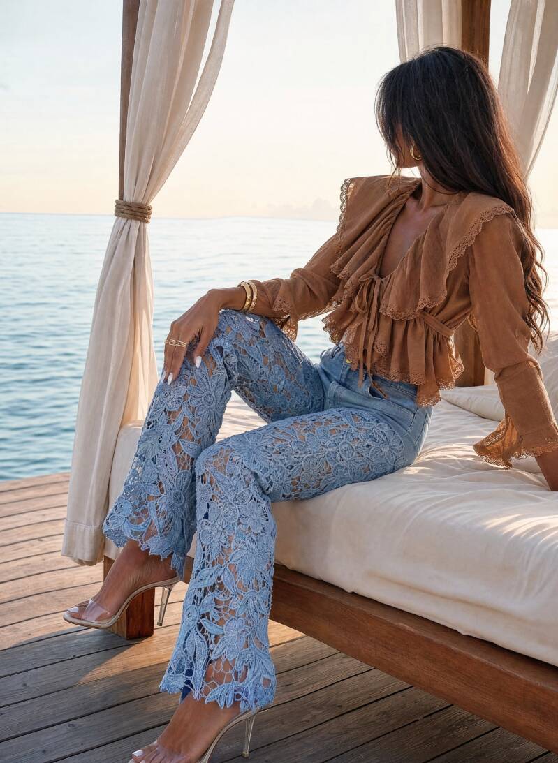 Ibiza Lace Denim Jeans ✨