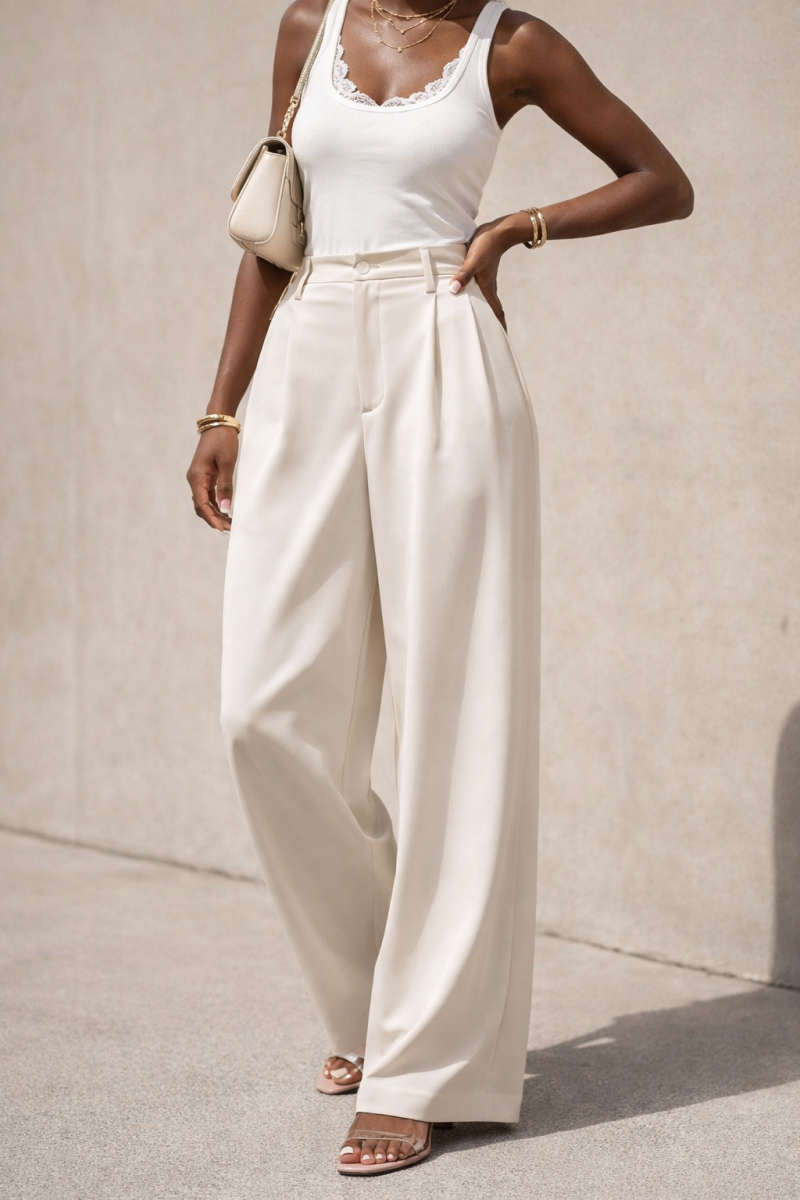 Elegante Wide Leg Pantalon