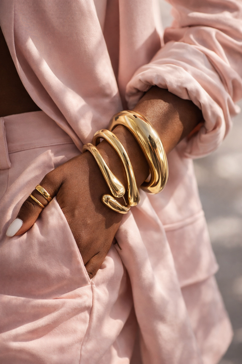 3-Delige Armbanden Set – Goudkleurig