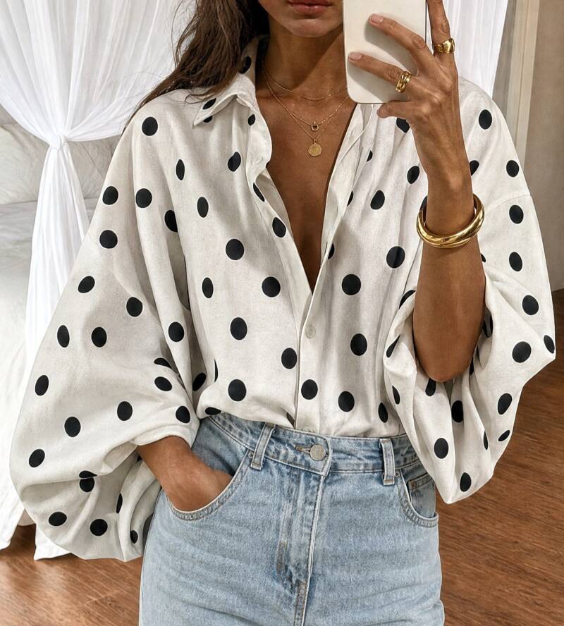 Paris Polka Blouse