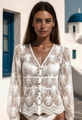 Ibiza lace top long sleeves