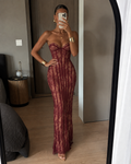 WYNONA — Sculpted Lace Gown