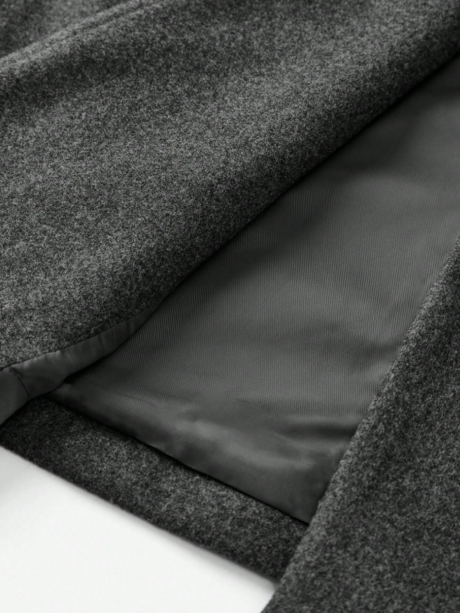MILANO LONG COAT – CHARCOAL