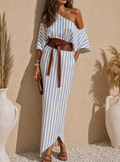 Amalfi Stripe Maxi Dress