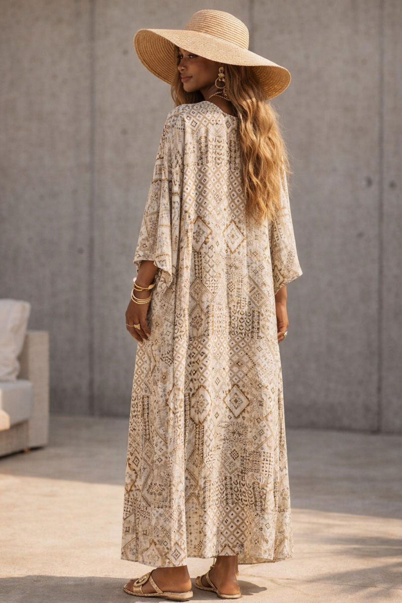 Bohemian Print Maxi Jurk
