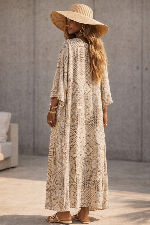 Bohemian Print Maxi Jurk